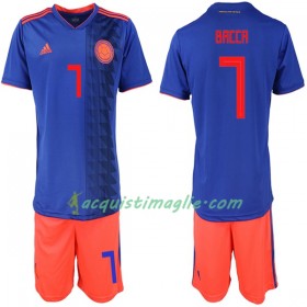 Divisa di Calcio Colombia Bacca 7 Bambino Trasferta Mondiali 2018